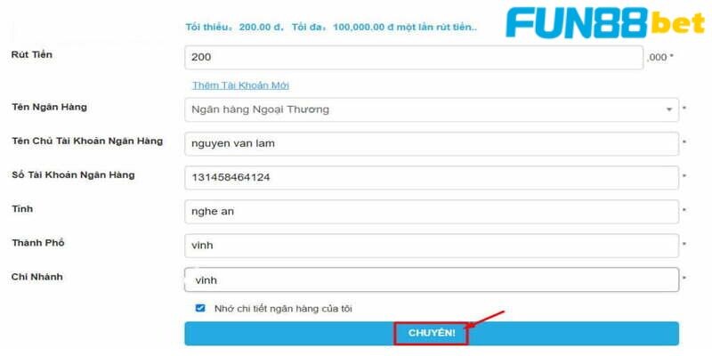 Cần điều kiện gì để rút tiền Fun88 thành công