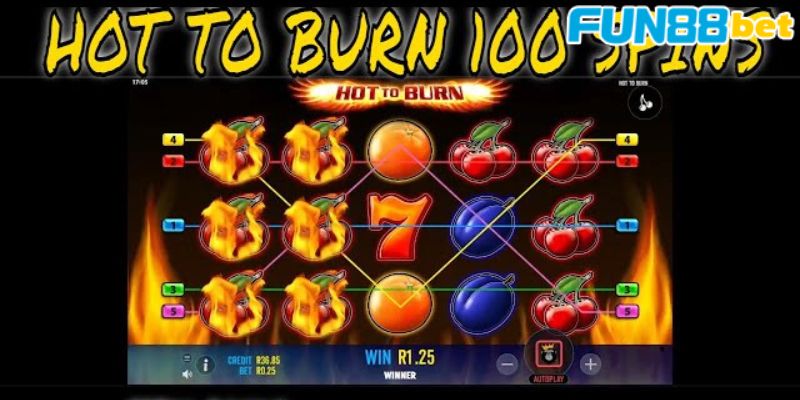 Quy trình các bước tham gia trải nghiệm Hot to Burn Slot